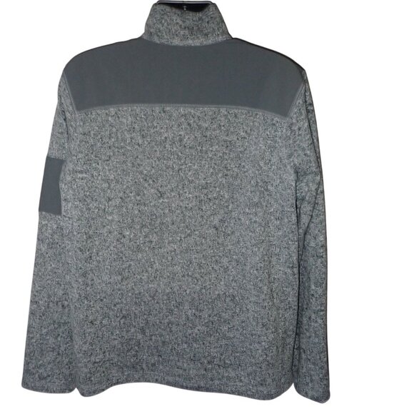Eddie Bauer 1/4 Zip Fleece Sweater Pullover Sweatshirt‎ Gray Mens L Outdoor - Picture 7 of 9